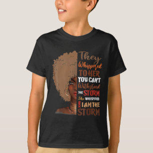 Camiseta Ella Susurró, Soy La Tormenta, Mo De Historia Negr