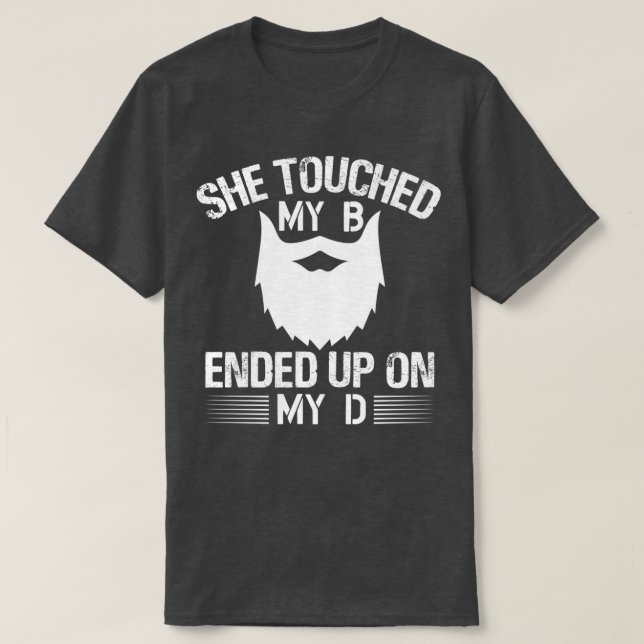Camiseta Ella tocó mi B Terminó en mi D 1 (Diseño del anverso)