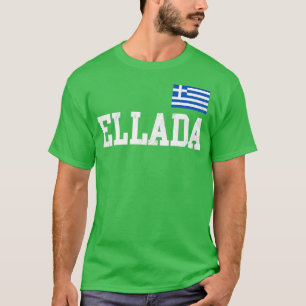 Camiseta Ellada Grecia Bandera Familia Griega
