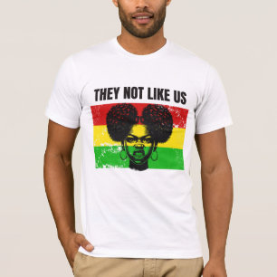 Camiseta Ellas no son como nosotras mujer afro historia neg