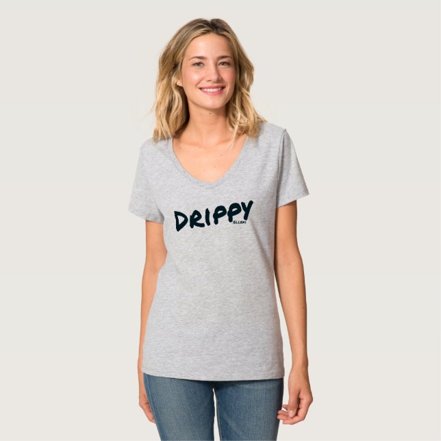 Camiseta Elleki Drippy (Negro) (Anverso completo)