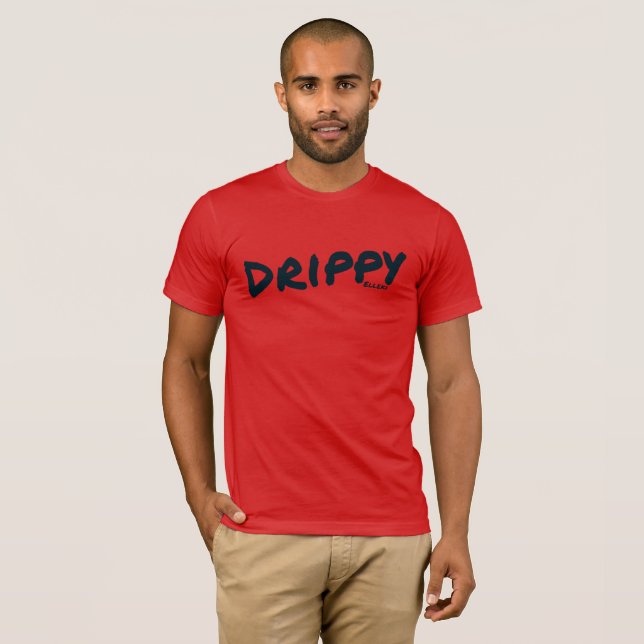 Camiseta Elleki Drippy (negro) (Anverso completo)