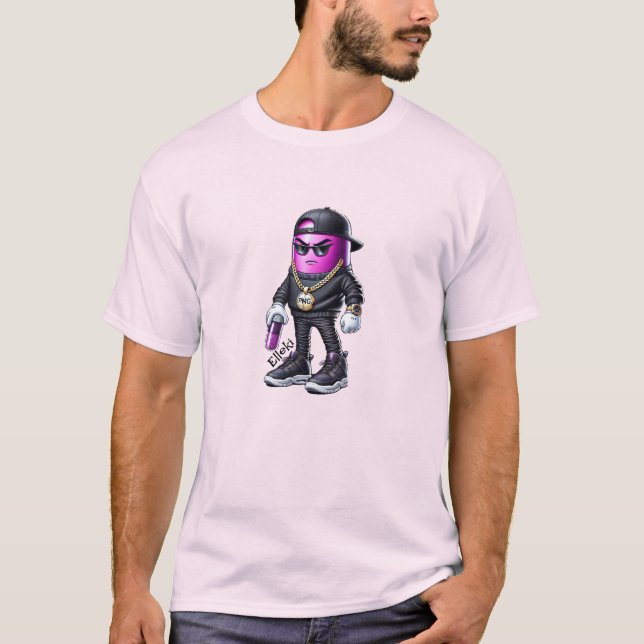 Camiseta Elleki - Purple Pillman (Anverso)