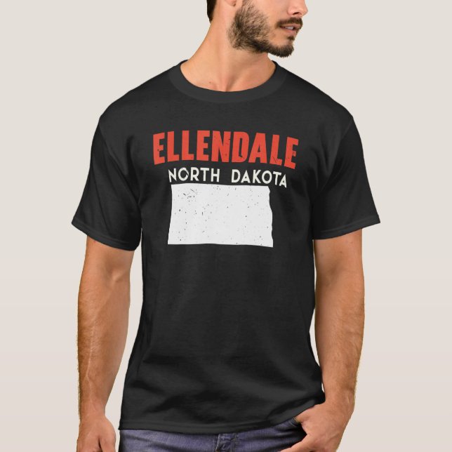 Camiseta Ellendale North Dakota USA State America Travel (Anverso)