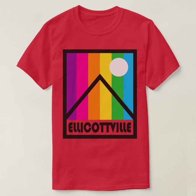 Camiseta Ellicottville New York Souvenir Regalo Monte del A (Diseño del anverso)
