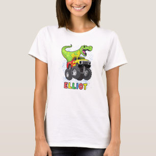 Camiseta Elliot Personalizado Dinosaurio En Un Monstruo Cam