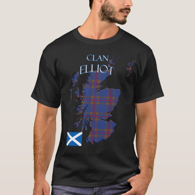 Camiseta Elliot Scottish Clan Tartan Scotland (Anverso)