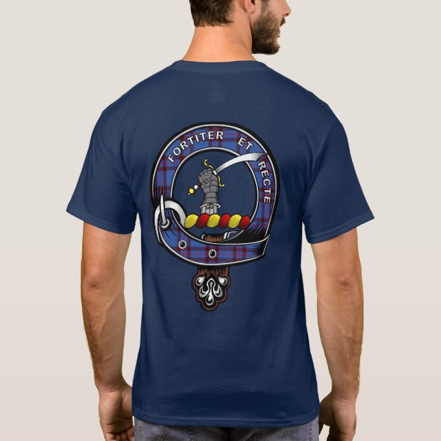 Camiseta Elliot Tartan Clan Badge T-Shirt (Reverso)