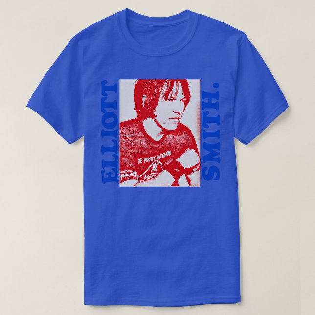 Camiseta Elliott Smith Retro Diseño De Arte De Ventiladores (Diseño del anverso)