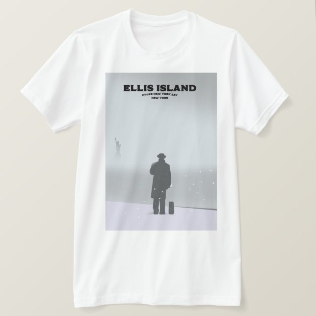 Camiseta Ellis Island New York NYC (Anverso del diseño)