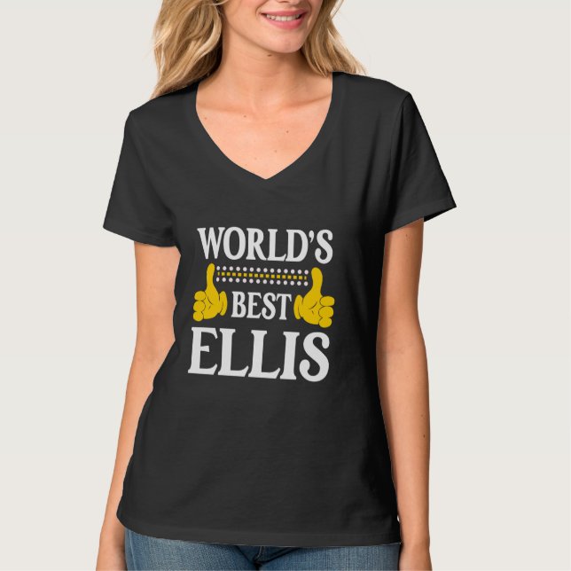 Camiseta Ellis Surname Funny Team Family Apellidos World (Anverso)