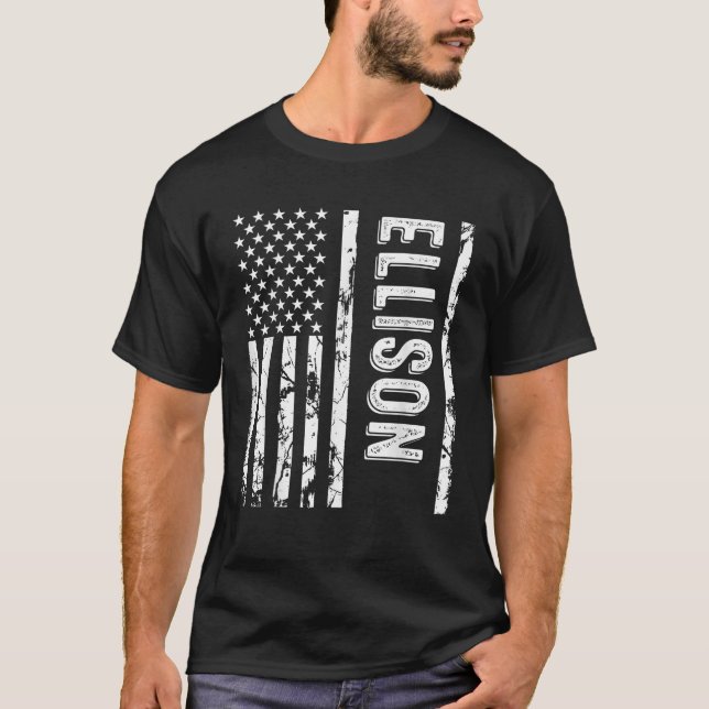 Camiseta Ellison Apellido Funny Surname Team Ellison Famil (Anverso)
