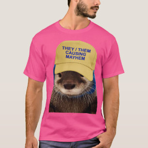 Camiseta Ellos Causan Causas Divertidas Del Meme Del Chiste