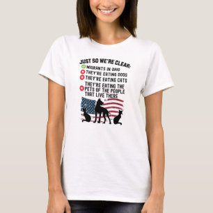 Camiseta Ellos Comen Mascotas En Springfield - Harris Walz