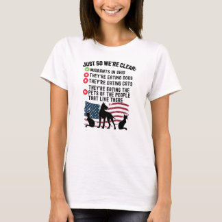 Camiseta Ellos Comen Mascotas En Springfield - Harris Walz