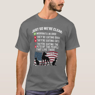 Camiseta Ellos Comen Mascotas En Springfield - Harris Walz