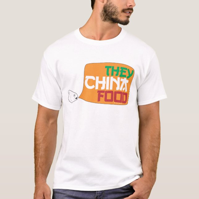 Camiseta Ellos comida de China (Anverso)