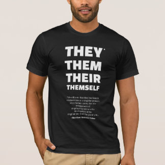 Camiseta Ellos/ellos/su (texto blanco)
