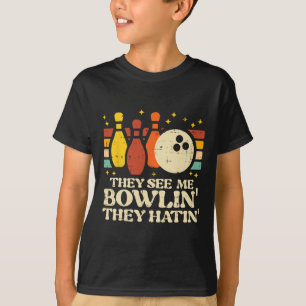 Camiseta Ellos me ven bolicheando Ellos odiando Hombre boli
