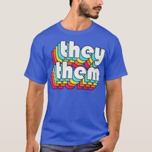 Camiseta Ellos Pronuncian el diseño de arcoiris al estilo r