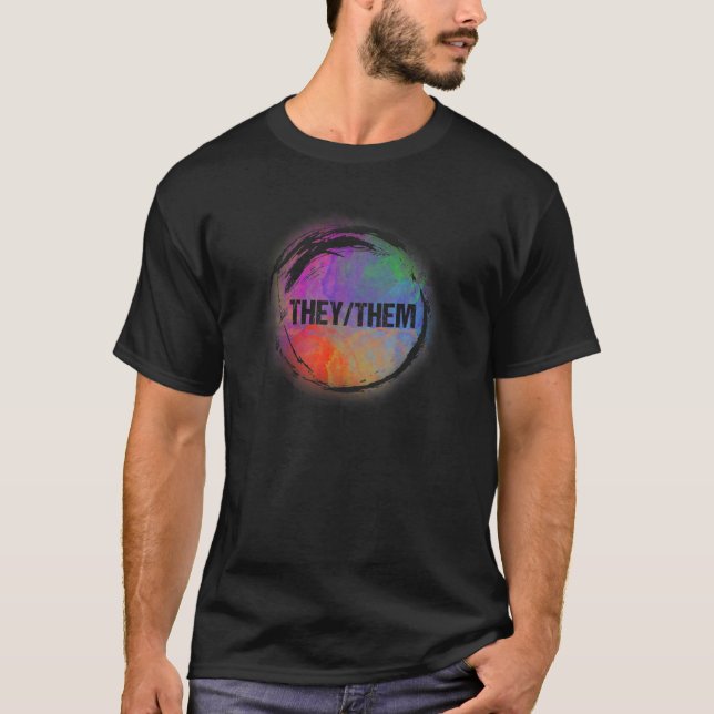 Camiseta Ellos Pronuncian El Orgullo LGBTQ De Género No Bin (Anverso)