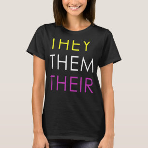 Camiseta Ellos Son Sus Pronouns No Binario Lgbtq 2