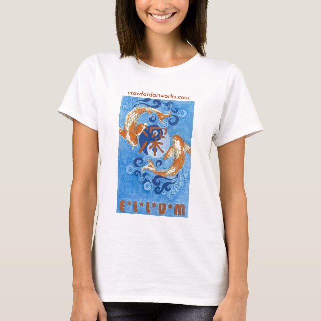 Camiseta Ellum profundo Koi (Anverso)