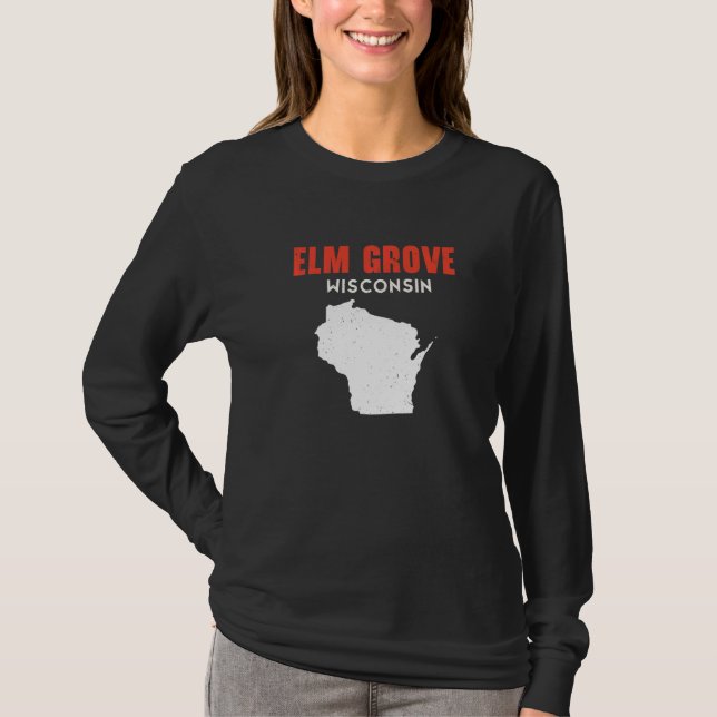 Camiseta Elm Grove USA State America Travel Montanan Helena (Anverso)