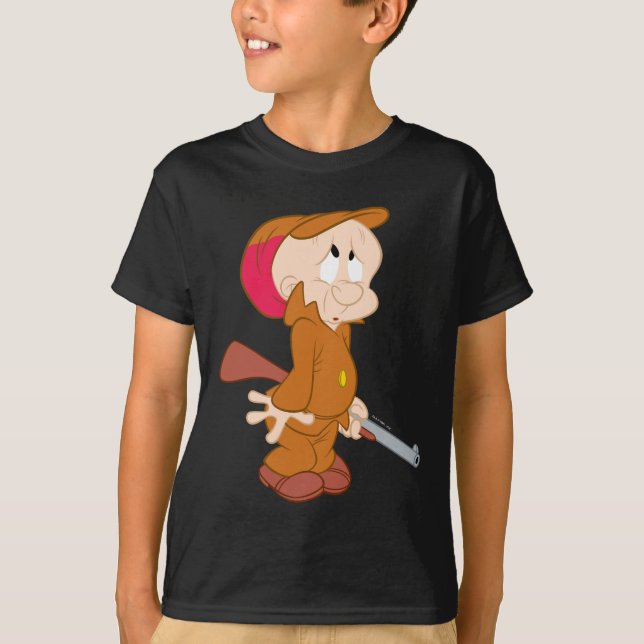 Camiseta ELMER FUDD™ | Pose Asustado (Anverso)