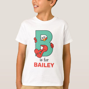 Camiseta Elmo Alfabeto   B Verde Acuático