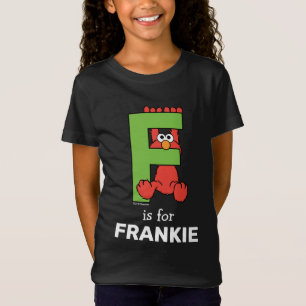 Camiseta Elmo Alfabeto   F Verde