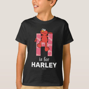 Camiseta Elmo Alfabeto H Corazones