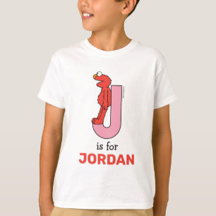 Camiseta Elmo Alfabeto   J Rosa