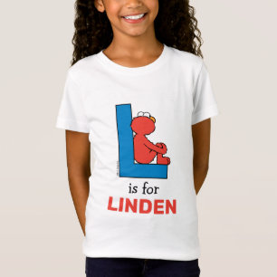 Camiseta Elmo Alfabeto   L Azul