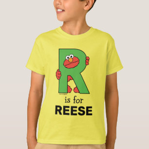 Camiseta Elmo Alfabeto   R Verde