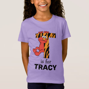 Camiseta Elmo Alfabeto T Tigre