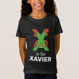 Camiseta Elmo Alfabeto   X Verde