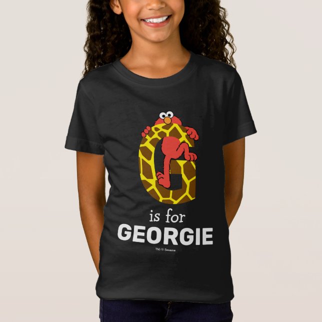 Camiseta Elmo Alphabet | G Giraffe (Anverso)