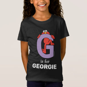 Camiseta Elmo Alphabet G Púrpura