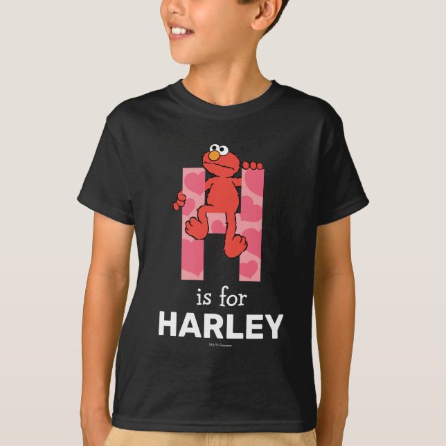 Camiseta Elmo Alphabet | H Corazones (Anverso)