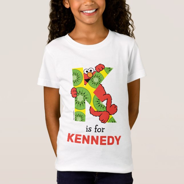 Camiseta Elmo Alphabet | K Kiwi (Anverso)