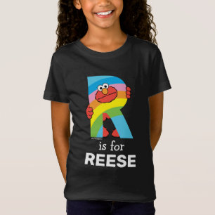 Camiseta Elmo Alphabet   R Arcoiris