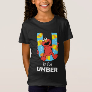 Camiseta Elmo Alphabet   U Umbrella