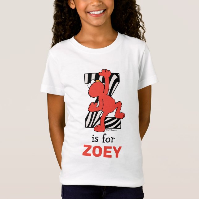 Camiseta Elmo Alphabet | Z Cebra (Anverso)