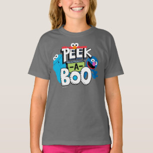 Camiseta Elmo, Cookie y Grover   Peek-a-Boo