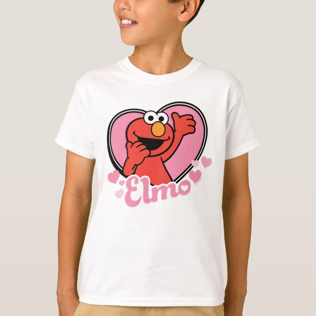 Camiseta Elmo en Heart Valentine (Anverso)
