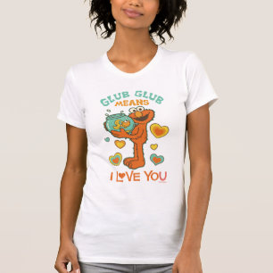 Camiseta Elmo Holding a su Mascota Goldfish