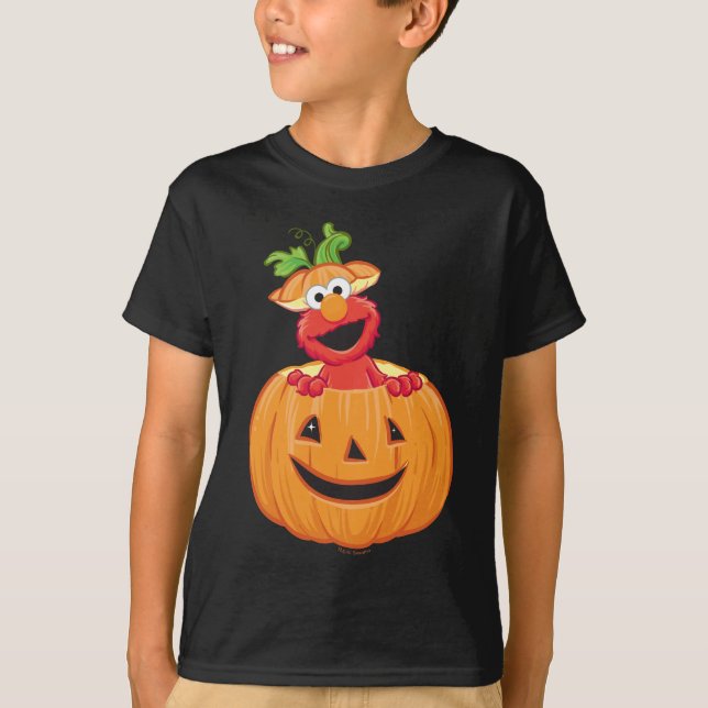 Camiseta Elmo | Jack-O-Lantern de Halloween (Anverso)