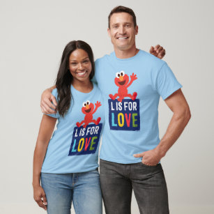 Camiseta Elmo   L es para amor