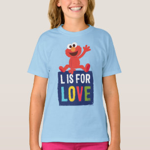 Camiseta Elmo   L es para amor